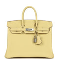 Hermès Birkin 25 Jaune Poussin Togo Palladium Hardware