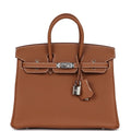 Hermès Birkin 25 Gold Togo Palladium Hardware