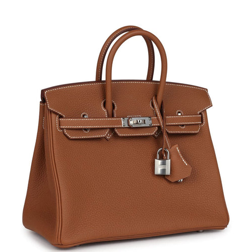 Hermès Birkin 25 Gold Togo Palladium Hardware
