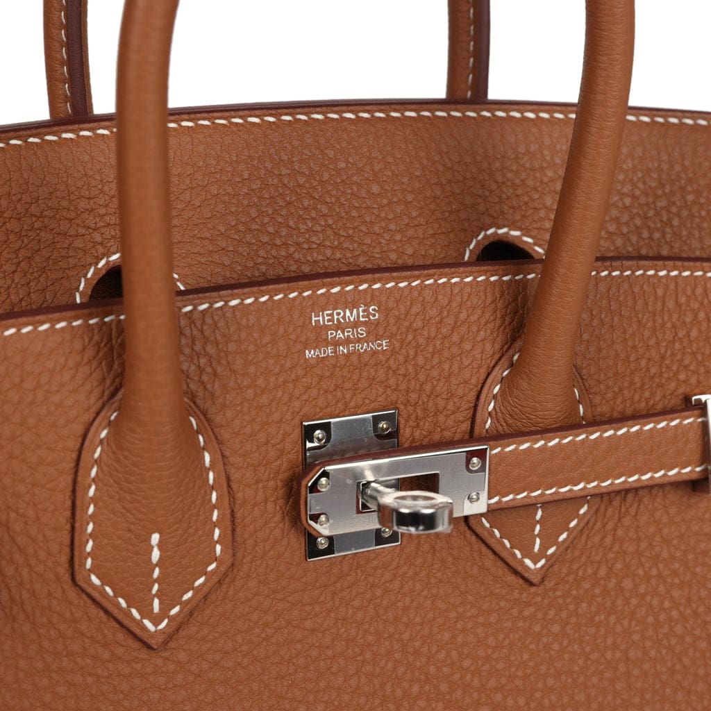 Hermès Birkin 25 Gold Togo Palladium Hardware