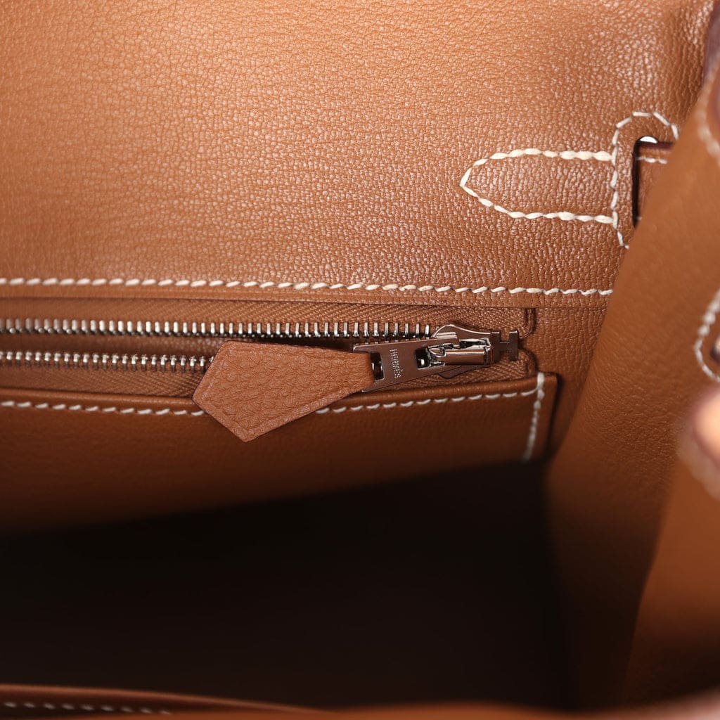 Hermès Birkin 25 Gold Togo Palladium Hardware