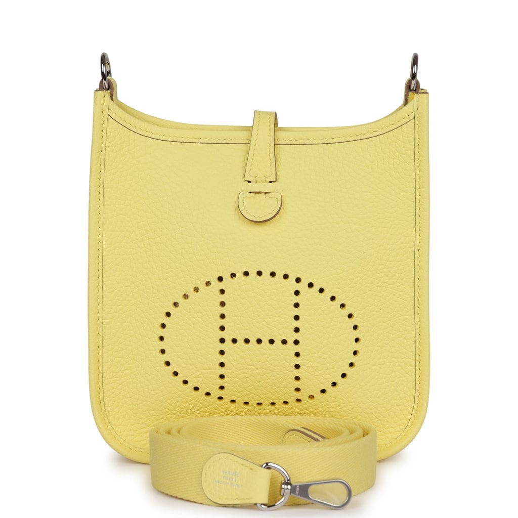 Hermès Evelyne TPM Limoncello Clemence Palladium Hardware