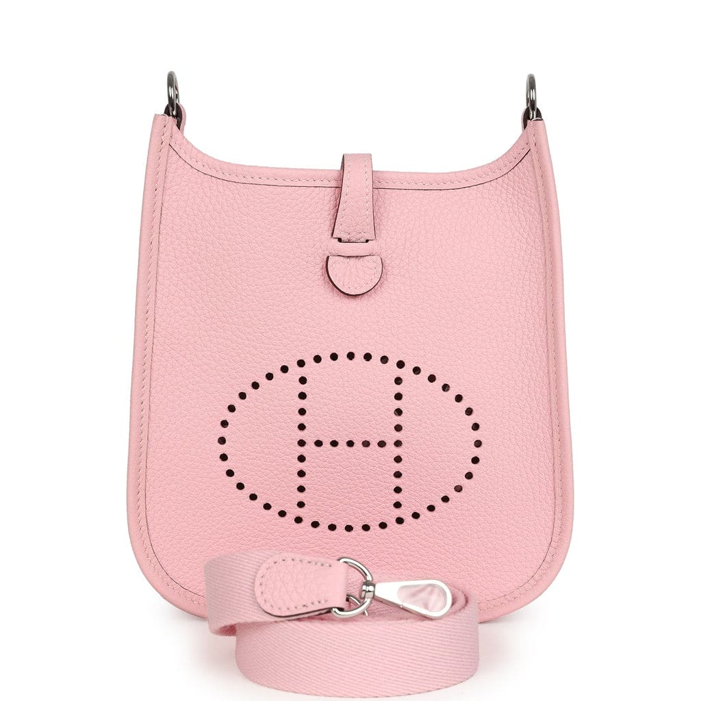 Hermès Evelyne TPM Rose Sakura Clemence Palladium Hardware