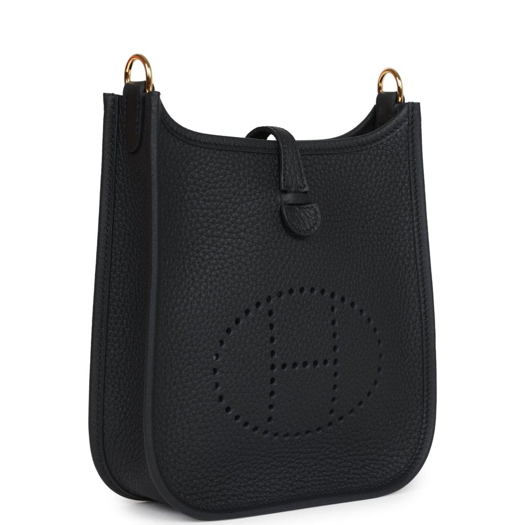 Hermès Evelyne TPM Black Clemence Gold Hardware