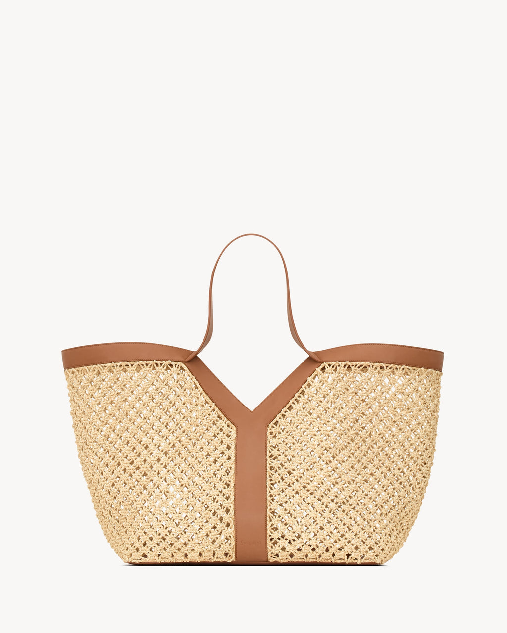 Saint Laurent Y tote in raffia