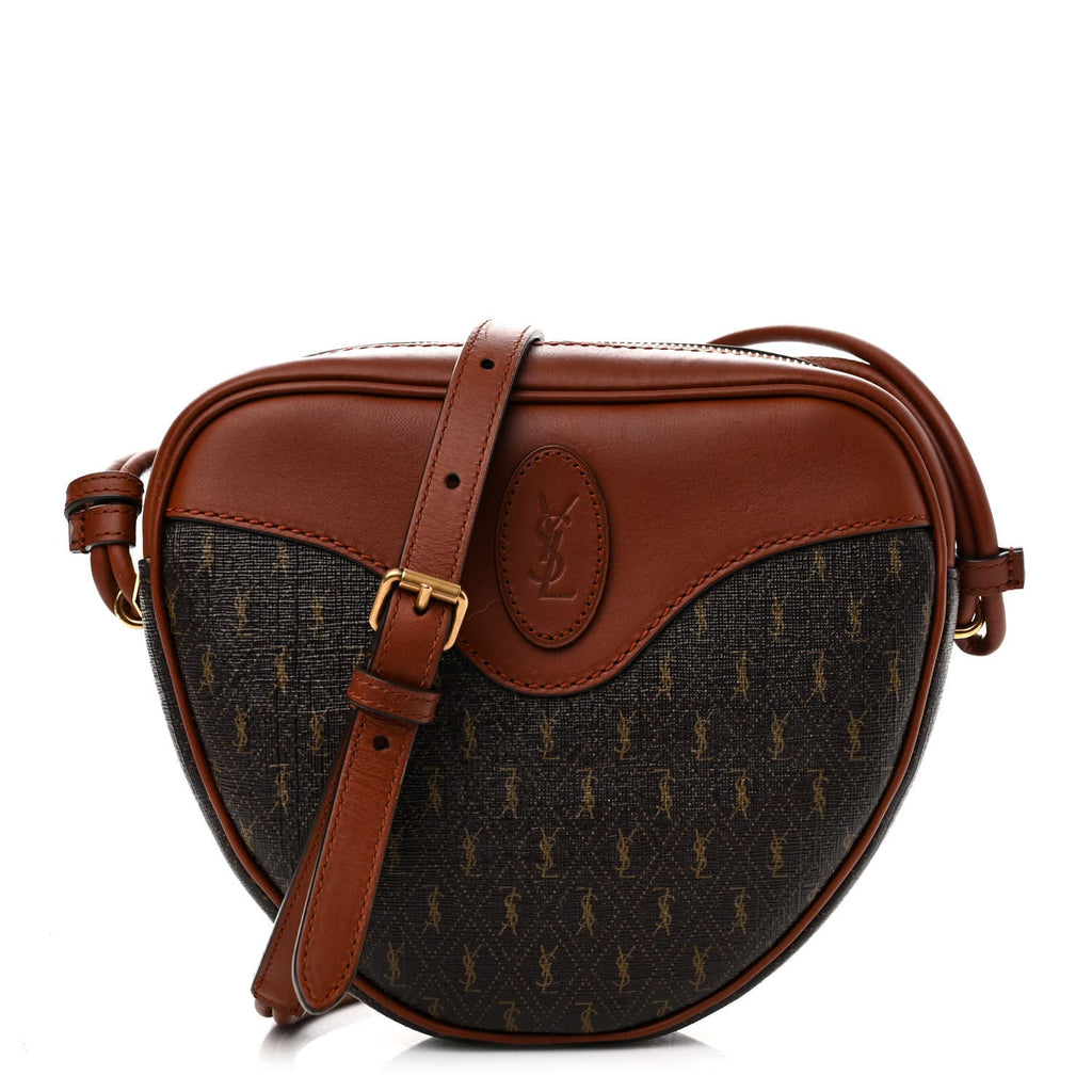 Saint Laurent Canvas Smooth Calfskin The Monogram Heart