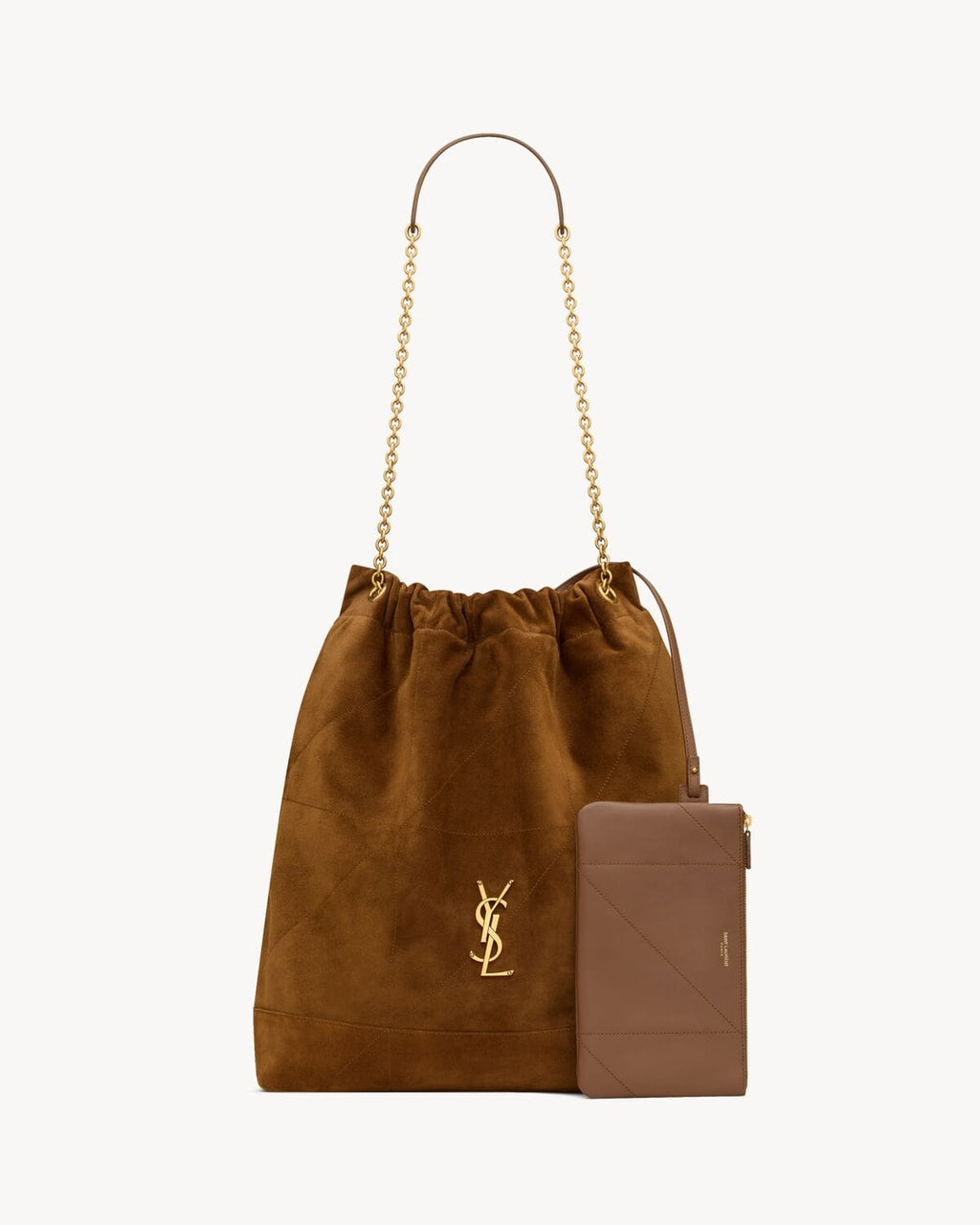 SAINT LAURENT JAMIE large pochon in suede