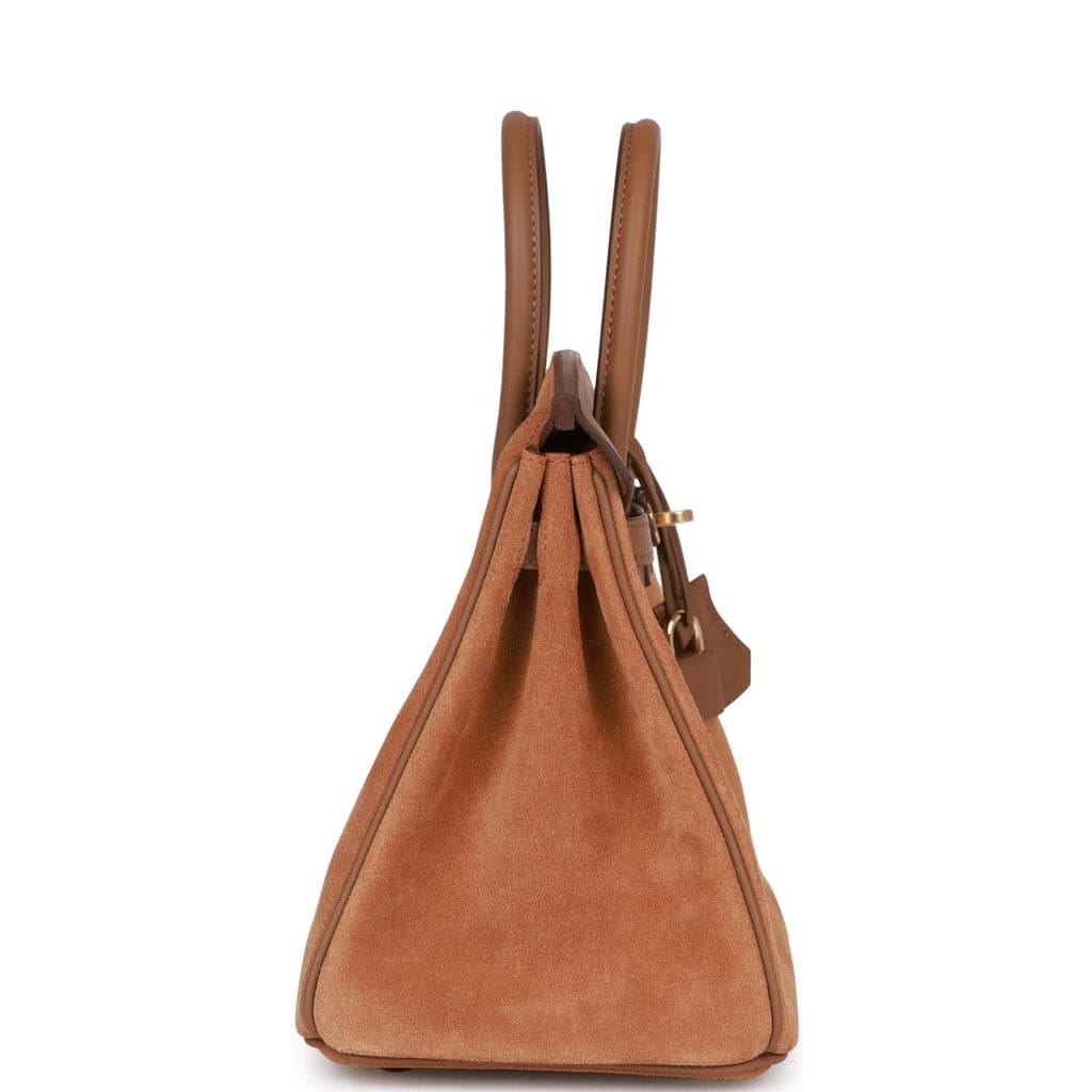Hermès Birkin 25 Chamois and Alezan Grizzly and Swift Gold Hardware