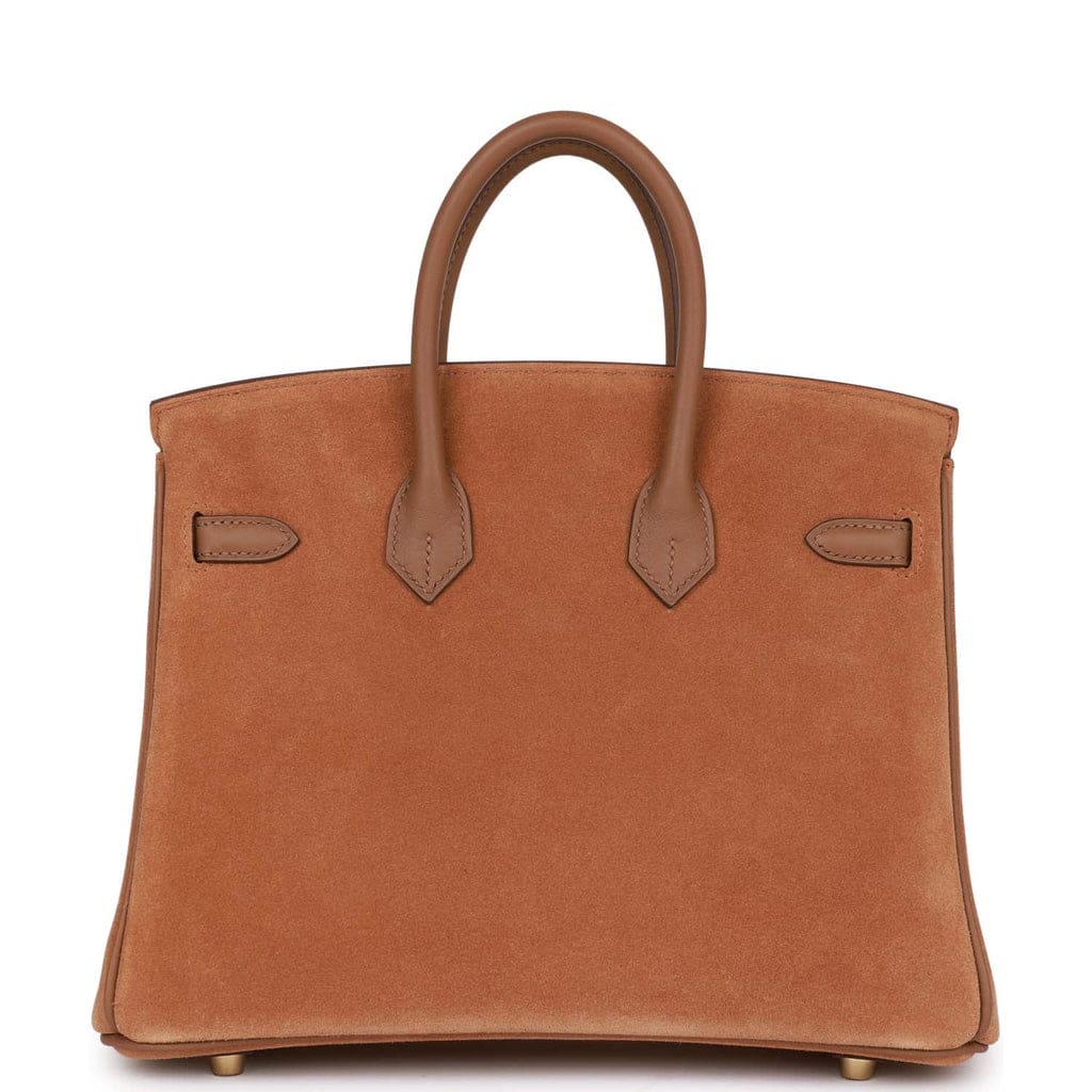 Hermès Birkin 25 Chamois and Alezan Grizzly and Swift Gold Hardware