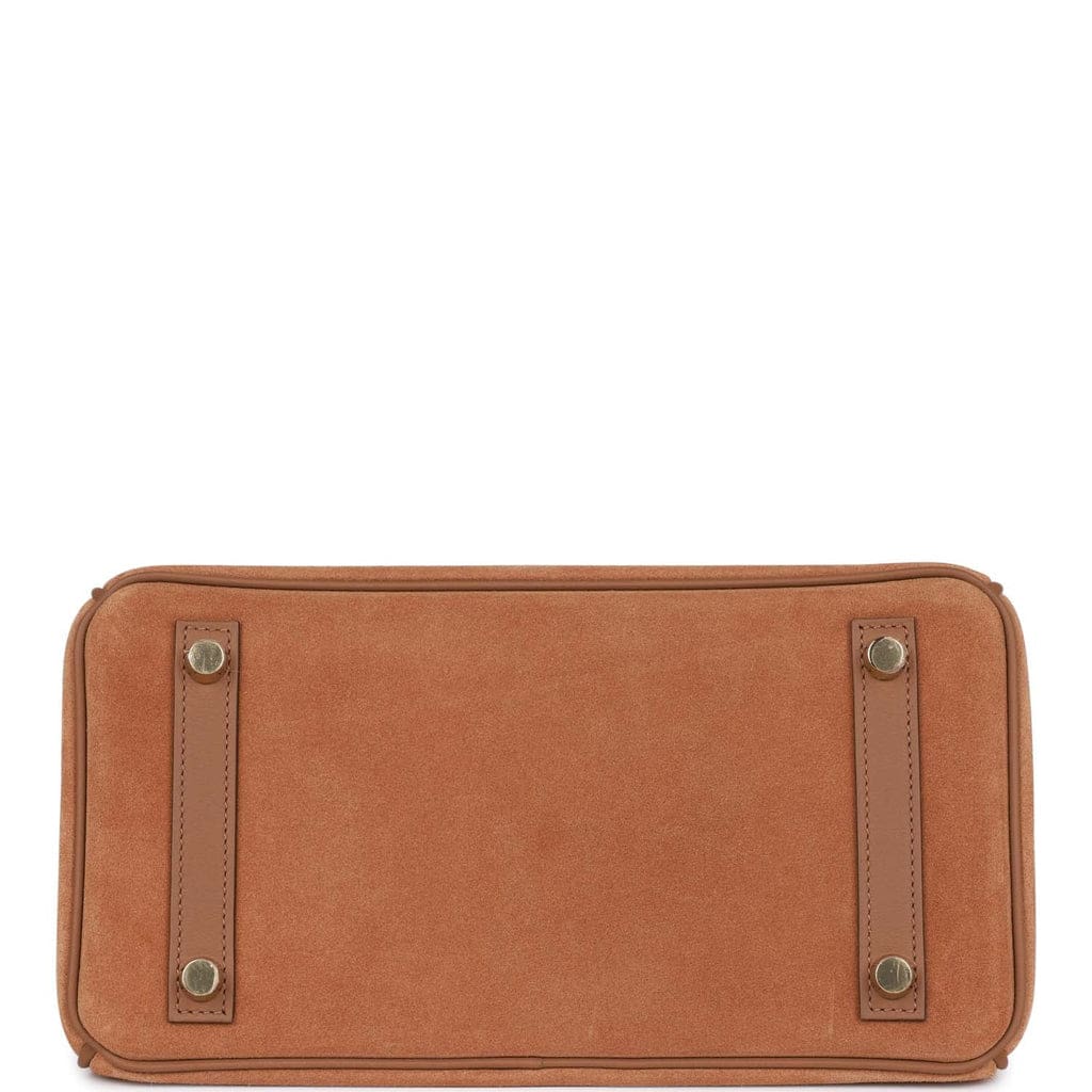 Hermès Birkin 25 Chamois and Alezan Grizzly and Swift Gold Hardware