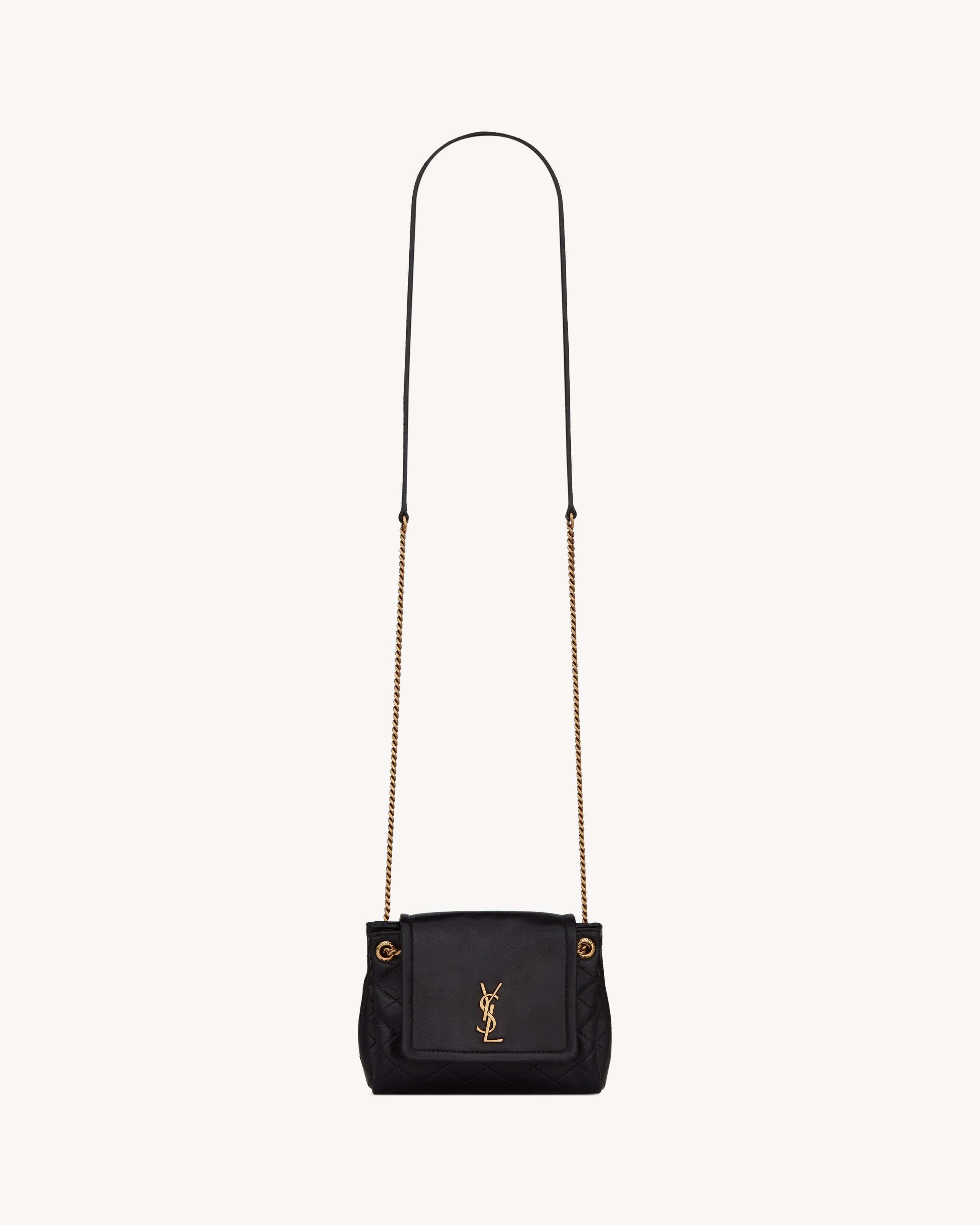 SAINT LAURENT Mini NOLITA IN LAMBSKIN