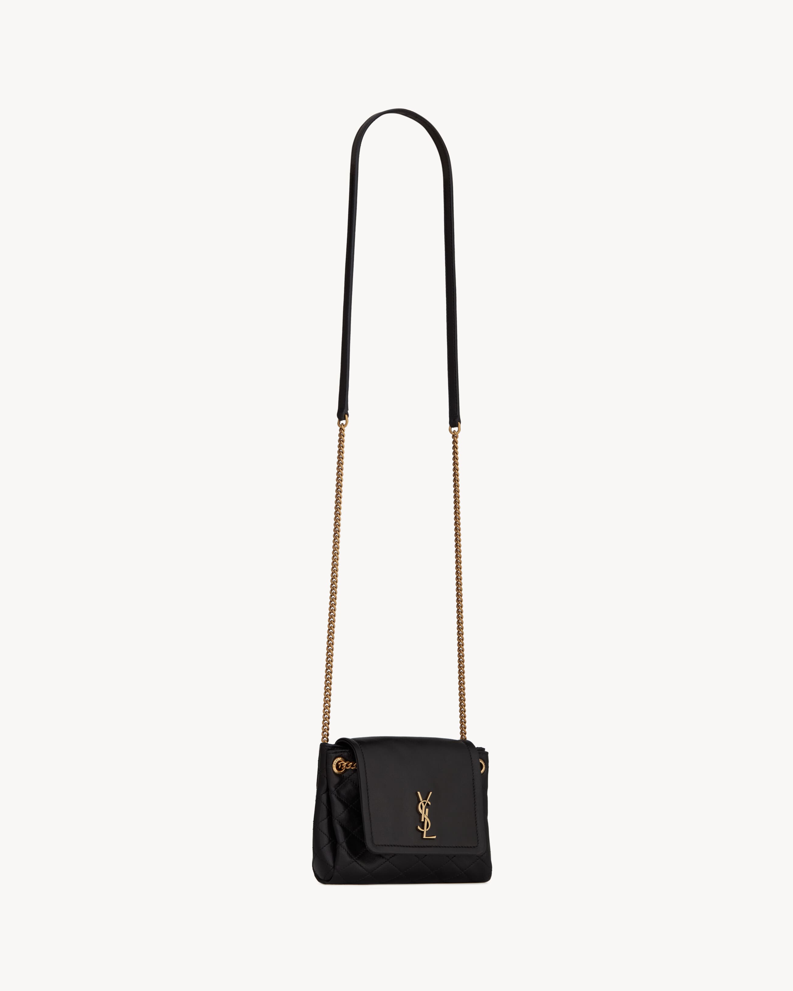 SAINT LAURENT Mini NOLITA IN LAMBSKIN