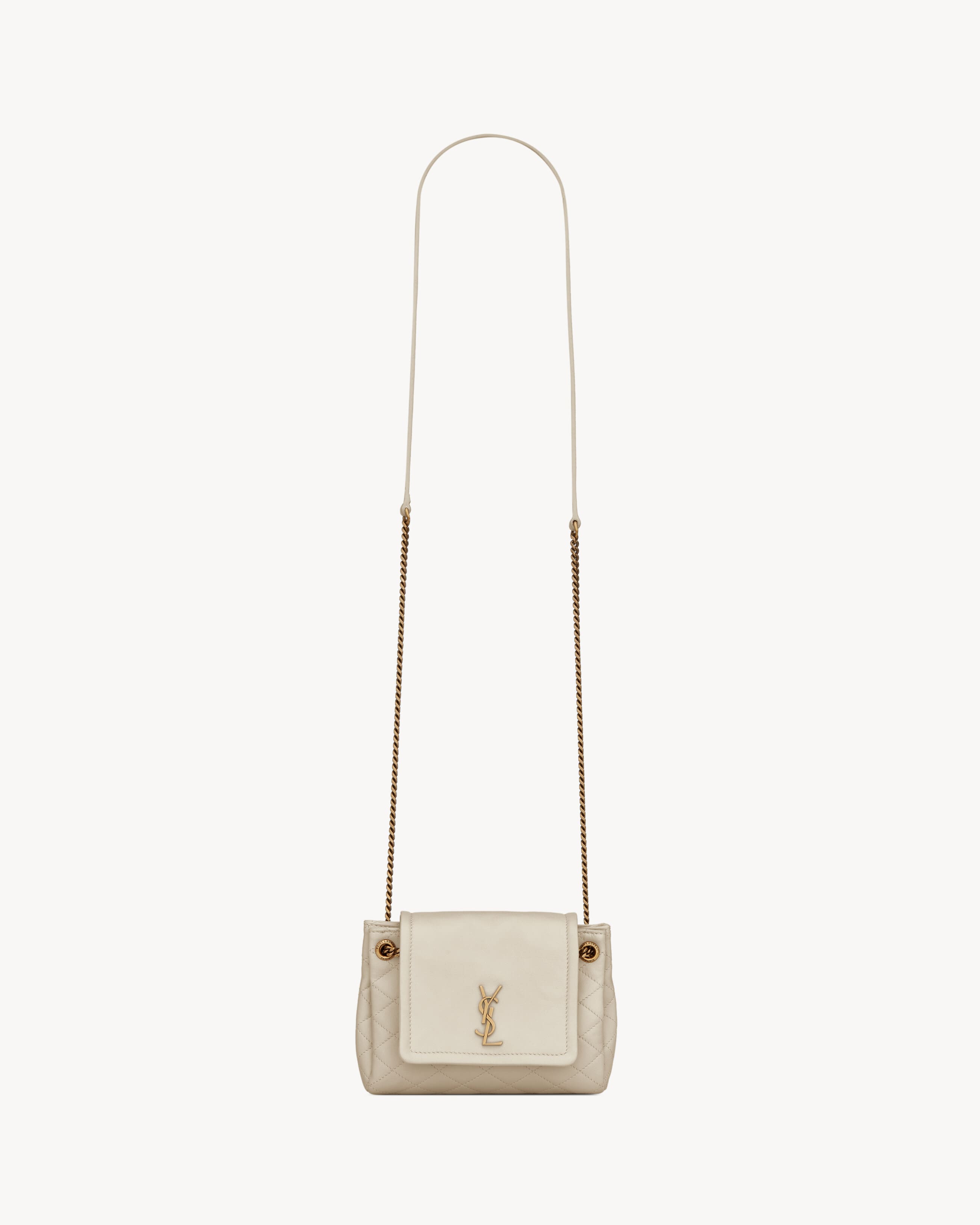 SAINT LAURENT Mini NOLITA IN LAMBSKIN