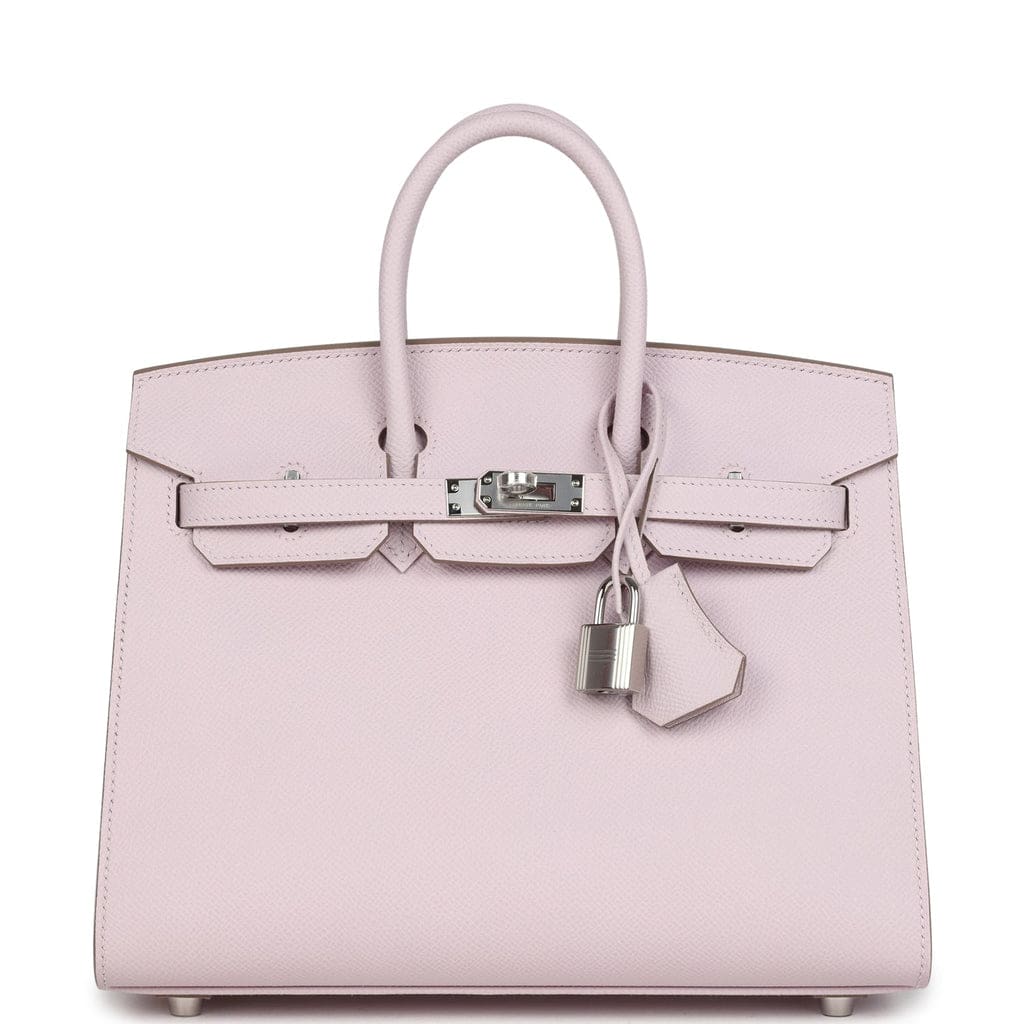 Hermès Birkin Sellier 25 Mauve Pale Epsom Palladium Hardware