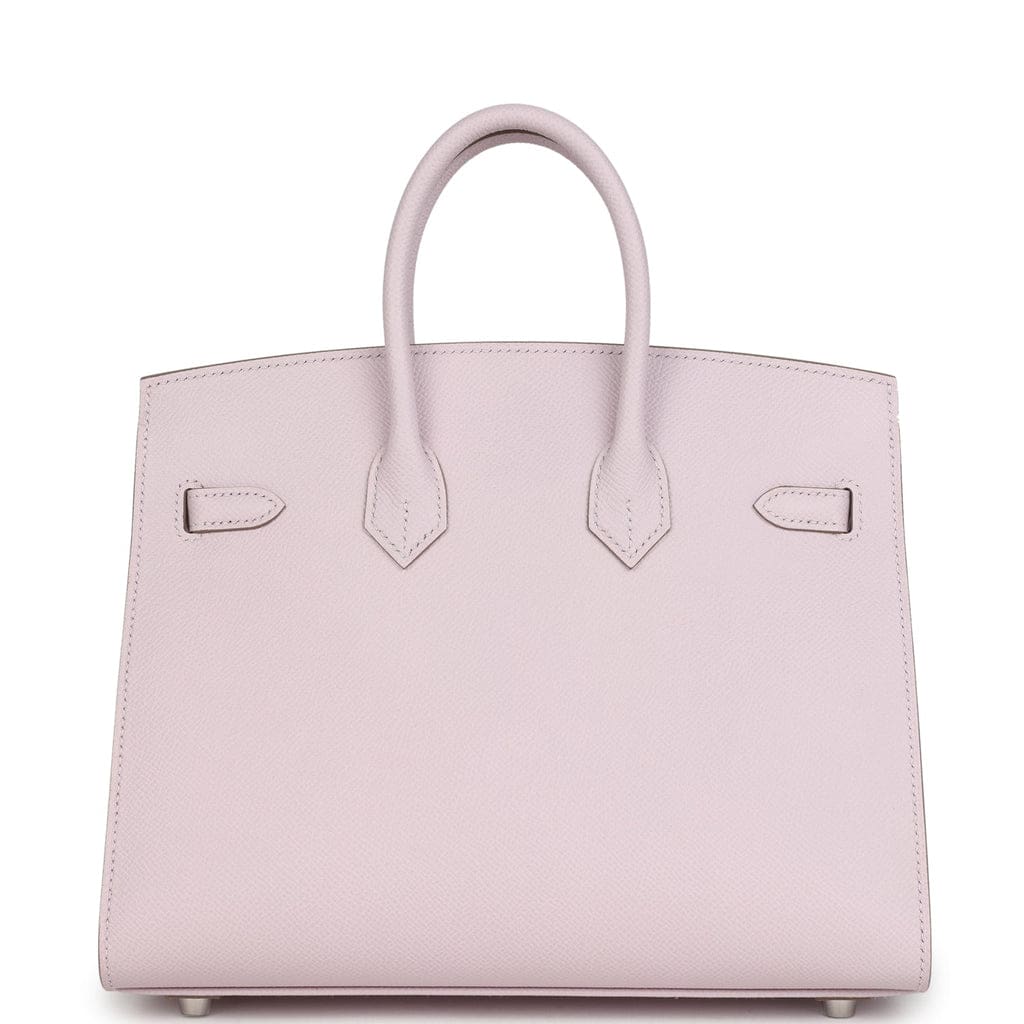 Hermès Birkin Sellier 25 Mauve Pale Epsom Palladium Hardware