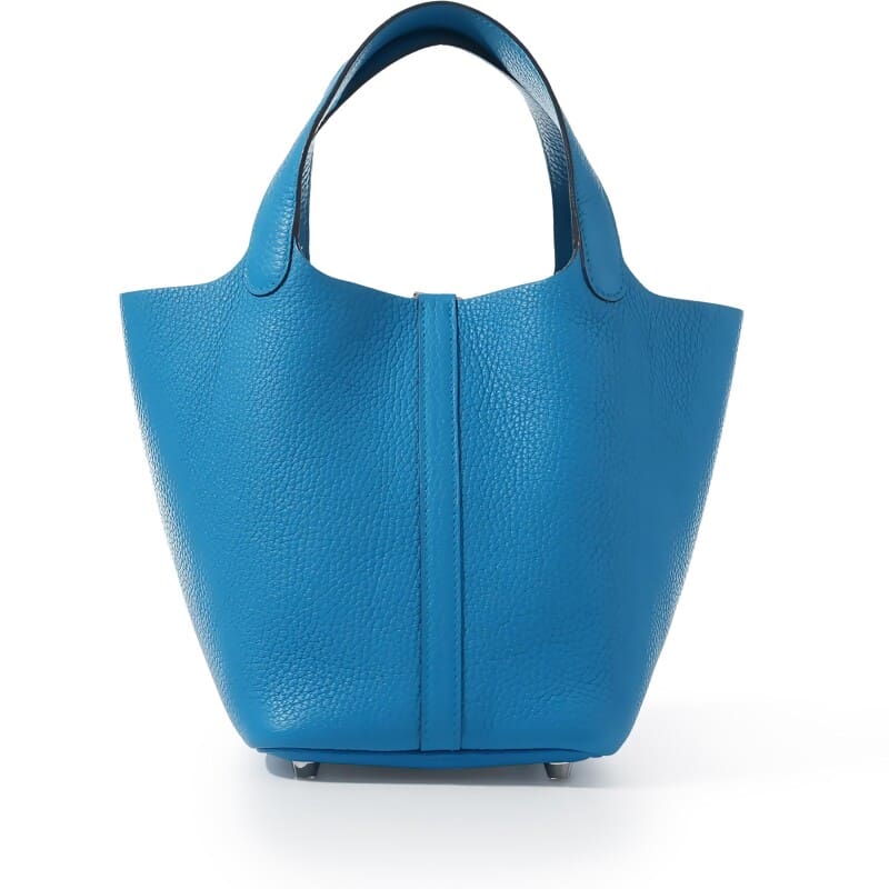 Hermès Bleu Frida Clemence Picotin Lock 18 Palladium Hardware