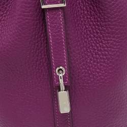 HERMÈS Anemone Taurillon Clemence Leather Picotin Lock 18 Bag