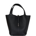 Hermès Picotin Lock 22 Black Clemence Palladium Hardware