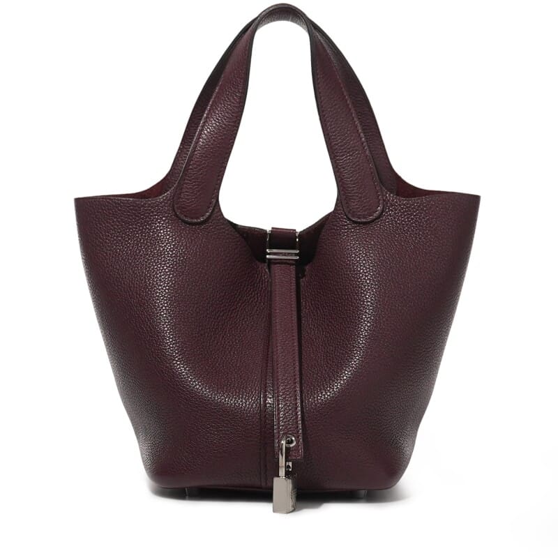 Hermès Rough H Clemence Picotin Lock 18 Palladium Hardware
