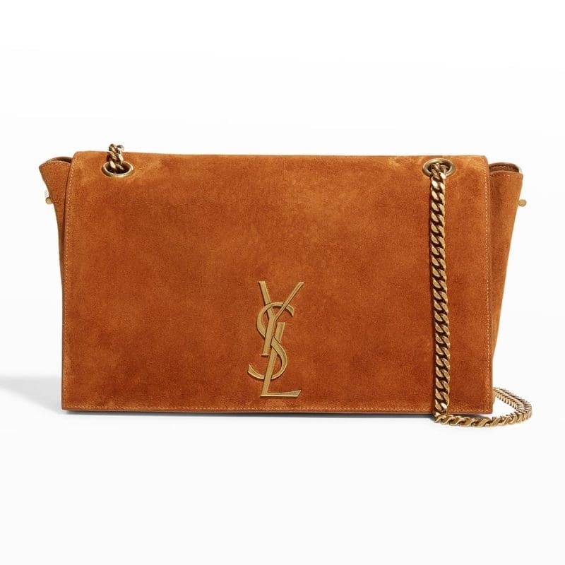 [Master Quality]Saint Laurent Medium Double-Sided Lettering Kate  in Calfskin and Crocodile-Embossed Suede