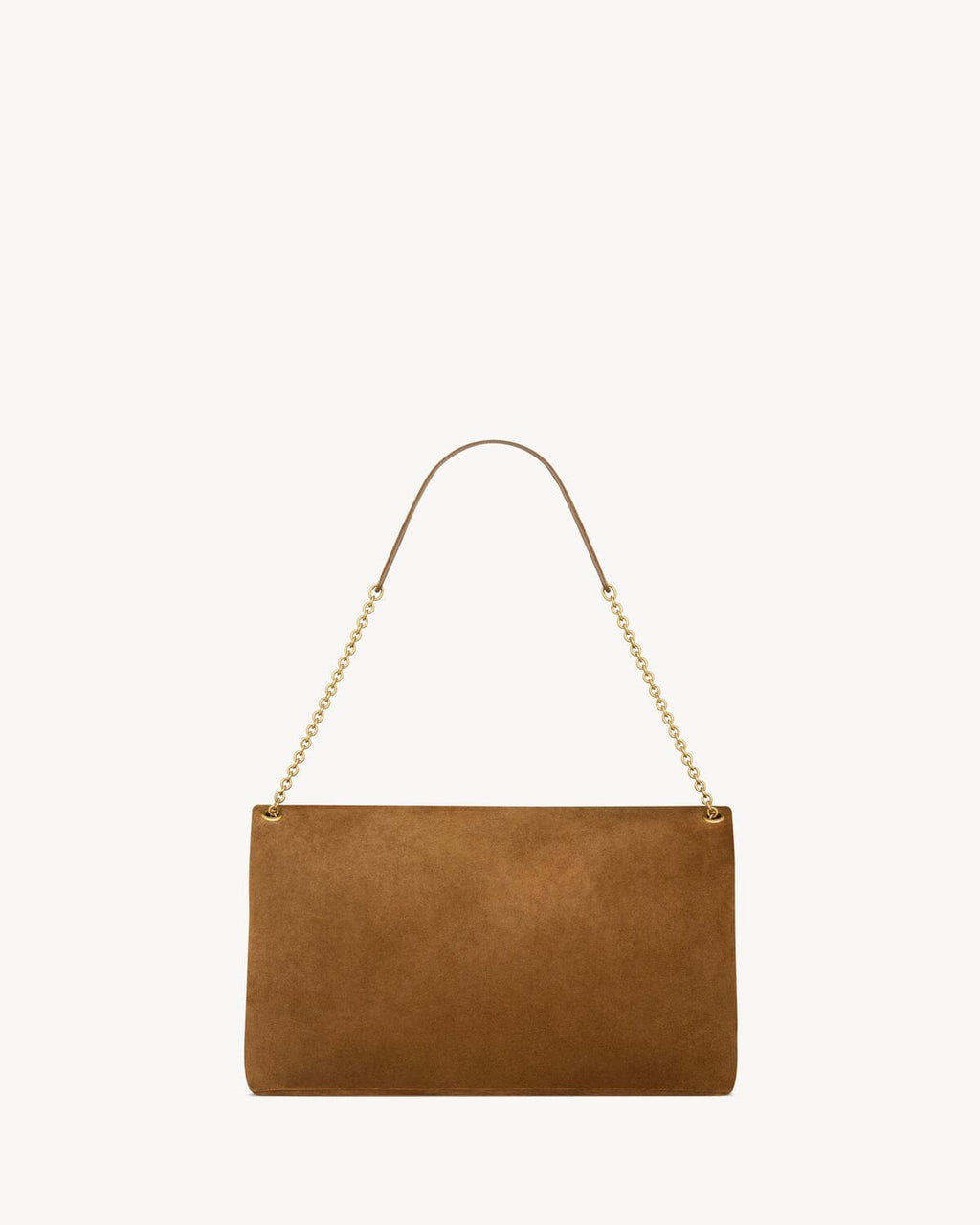 SAINT LAURENT CASSANDRE XXL pouch on chain in suede