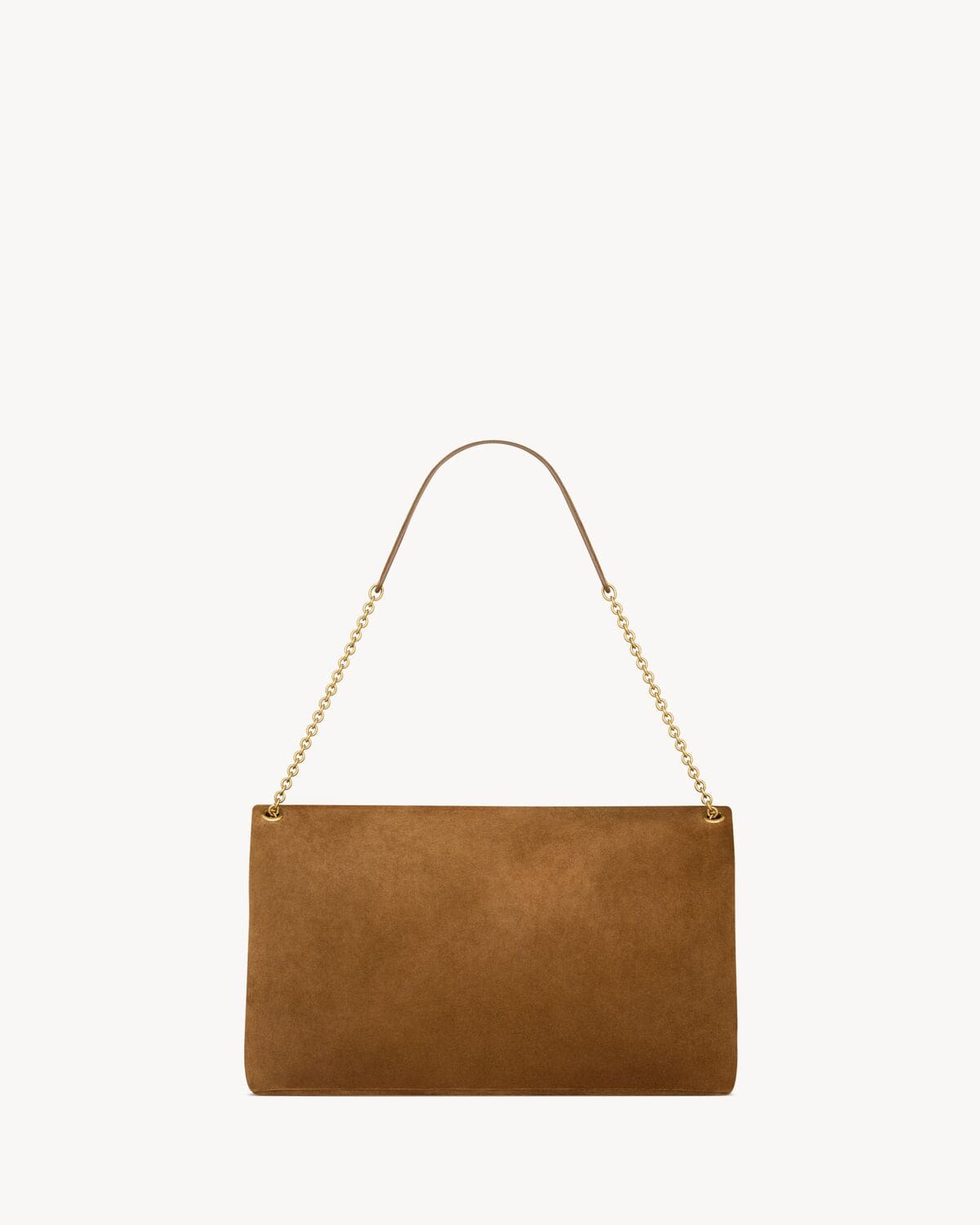 SAINT LAURENT CASSANDRE XXL pouch on chain in suede