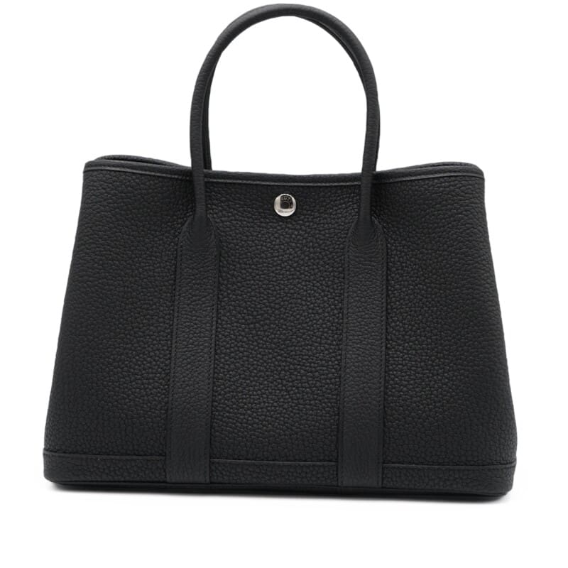 Hermès Black Negonda Garden Party 30 TPM Palladium Hardware