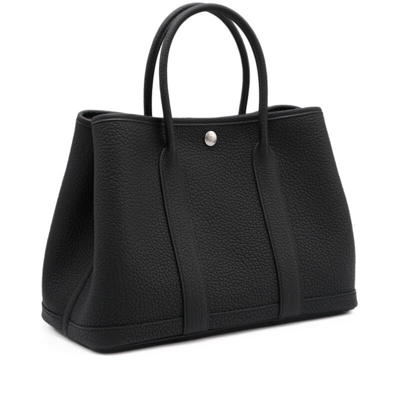 Hermès Black Negonda Garden Party 30 TPM Palladium Hardware