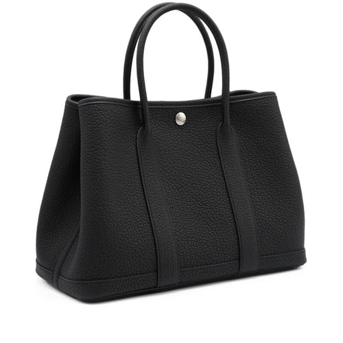 Hermès Black Negonda Garden Party 30 TPM Palladium Hardware