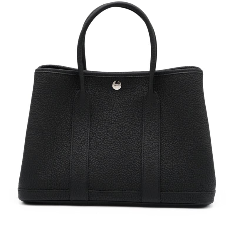 Hermès Black Negonda Garden Party 30 TPM Palladium Hardware