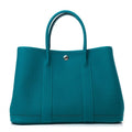 HERMÈS Negonda Garden Party Tote 30 TPM Vert Bosphore