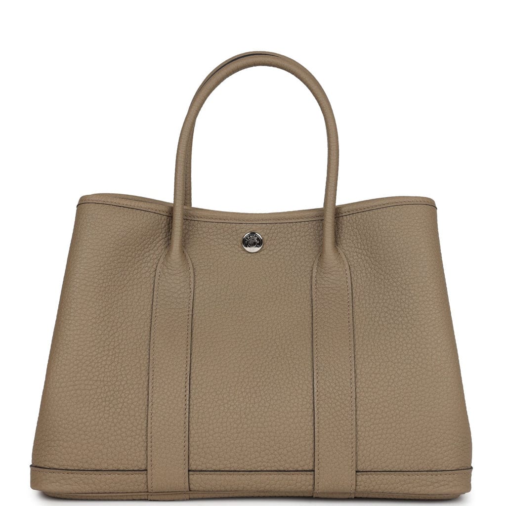Hermès Garden Party 30 Beige Marfa Negonda Palladium Hardware