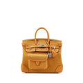 Hermès Limited Edition Desert and Sesame Swift and Canvas Birkin Cargo 25 Palladium Hardware