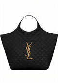 SAINT LAURENT ICARE MAXI SHOPPING BAG IN QUILTED LAMBSKIN