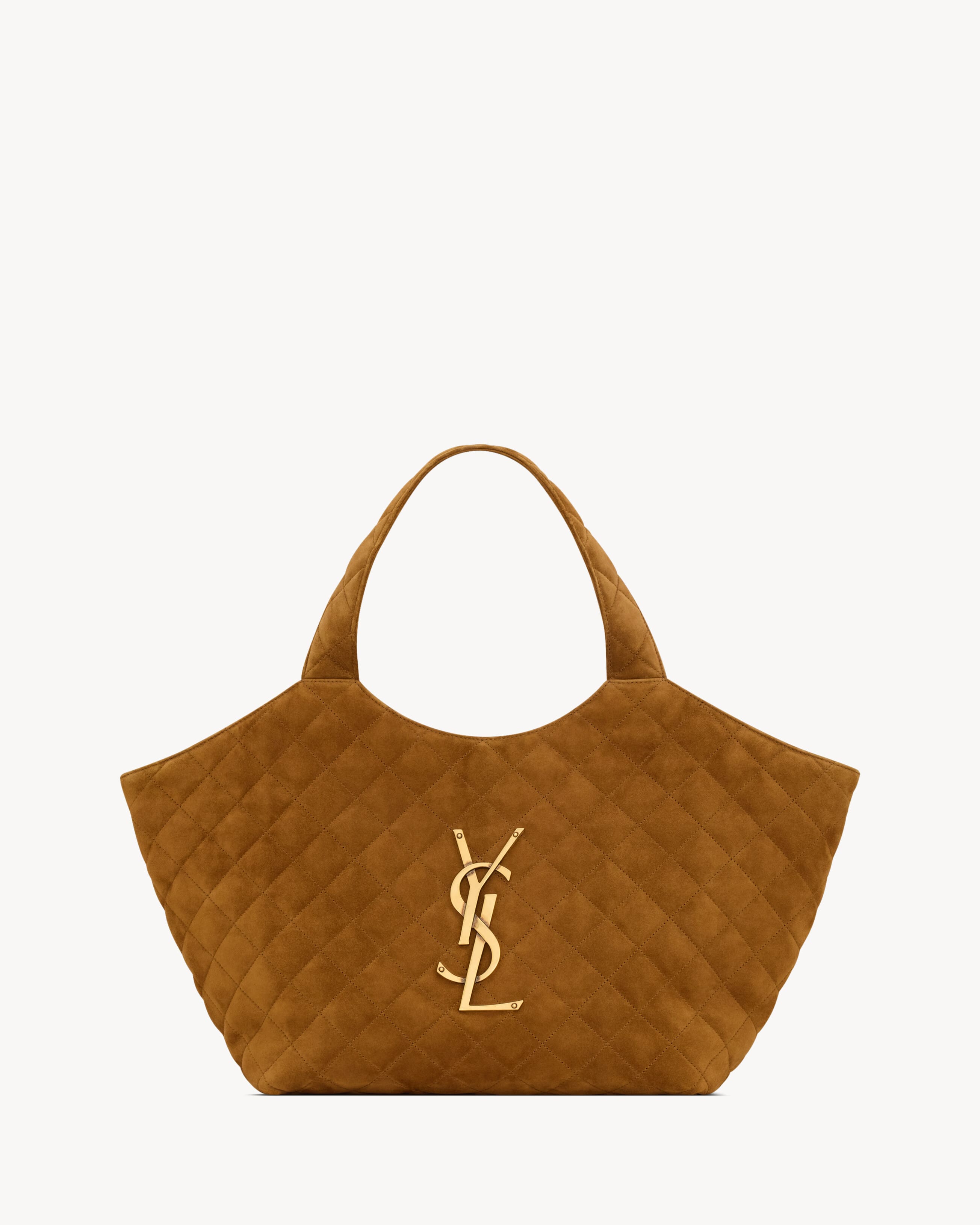 SAINT LAURENT ICARE Medium in quilted suede