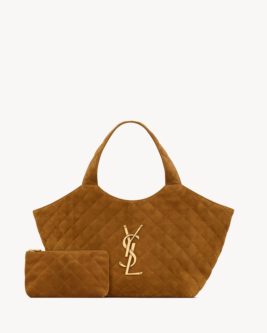 SAINT LAURENT ICARE Medium in quilted suede