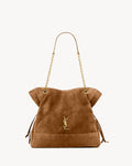 SAINT LAURENT JAMIE SHOPPING in suede-CARAMEL COGNAC