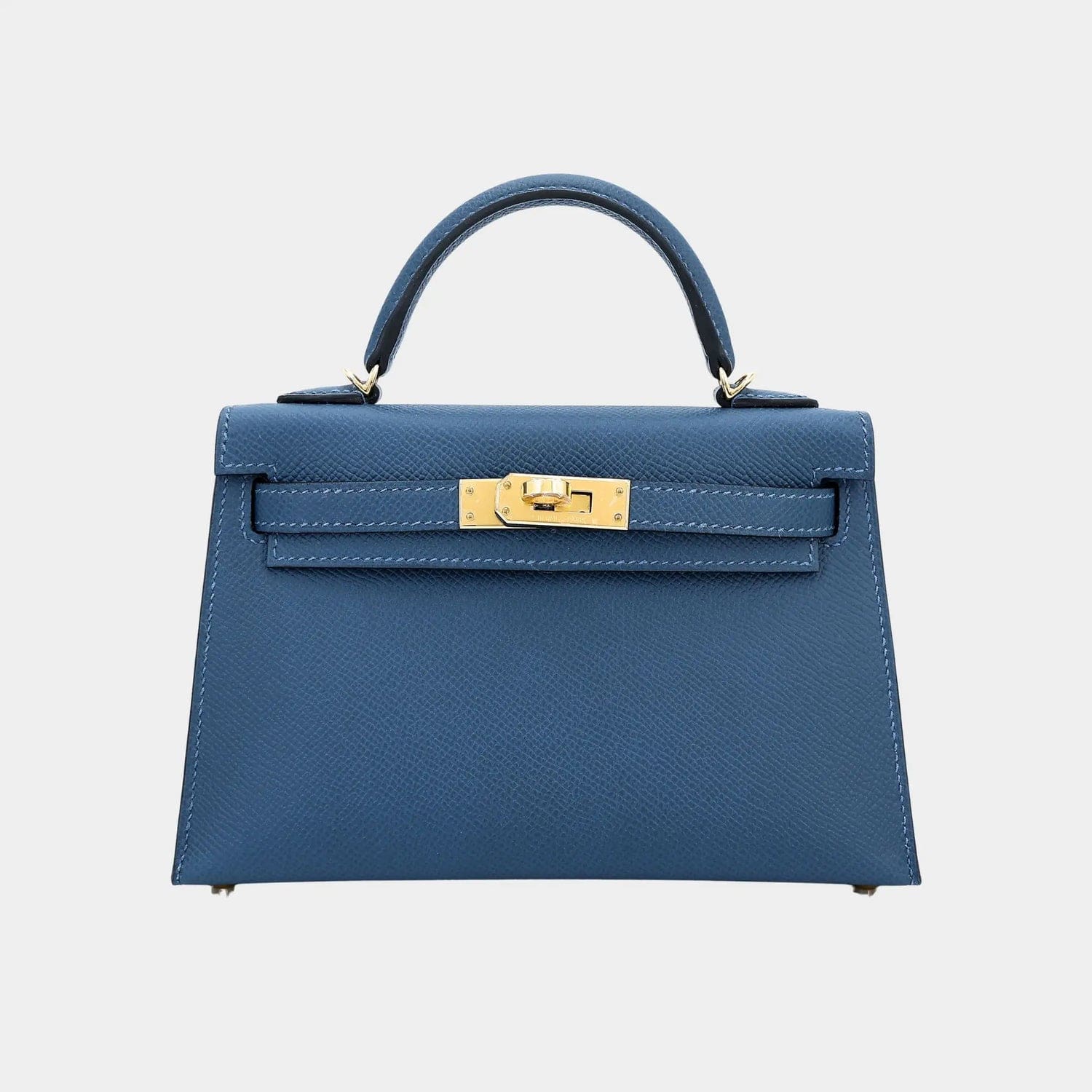 HERMÈS Kelly Mini 20 Epsom Deep Blue