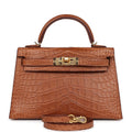 Hermès Kelly Sellier 20 Gold Matte Alligator Gold Hardware