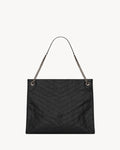 SAINT LAURENT NIKI SHOPPING IN VINTAGE LEATHER