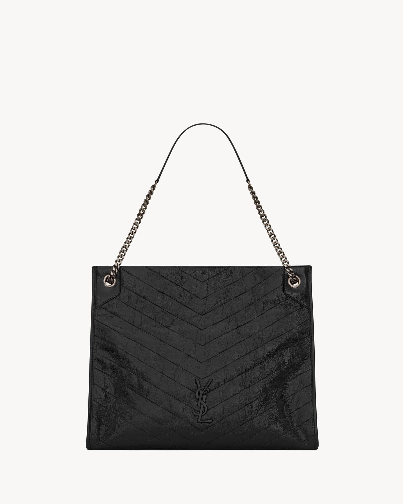 SAINT LAURENT NIKI SHOPPING IN VINTAGE LEATHER