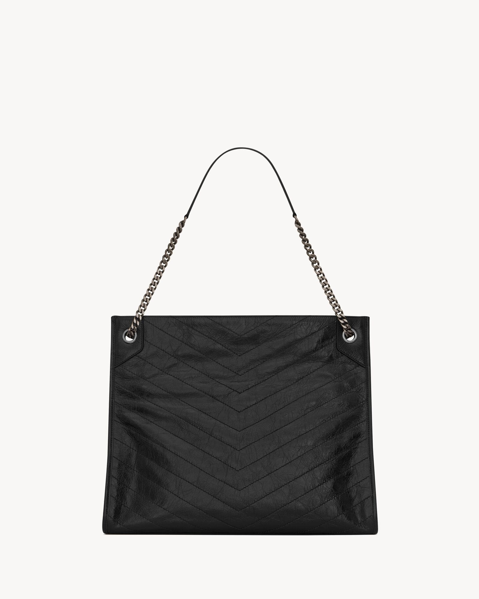 SAINT LAURENT NIKI SHOPPING IN VINTAGE LEATHER