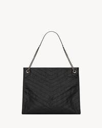 SAINT LAURENT NIKI SHOPPING IN VINTAGE LEATHER