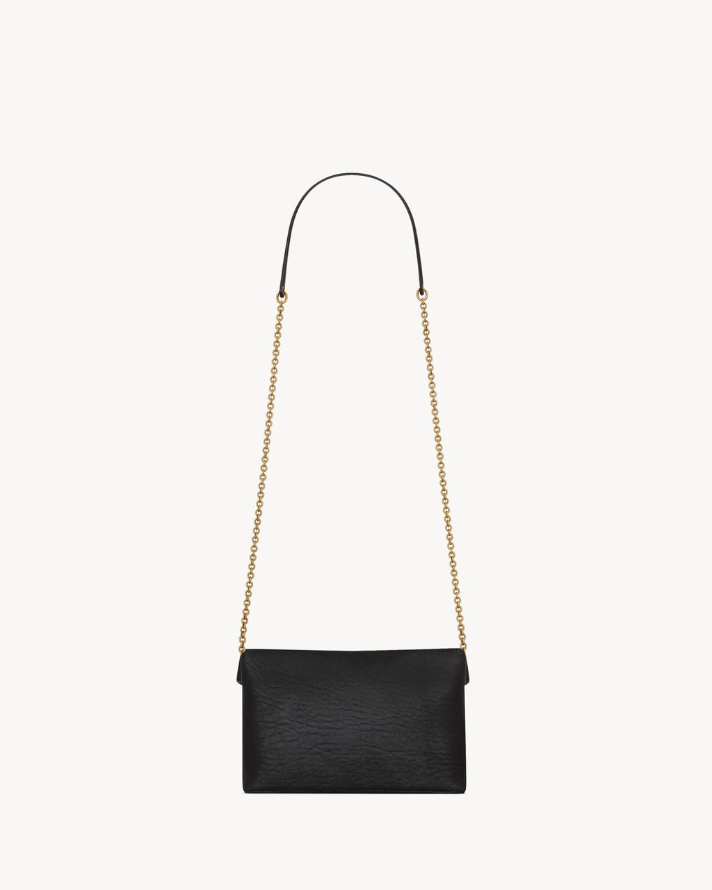 SAINT LAURENTLE CASSANDRE Leather Chain Clutch Bag
