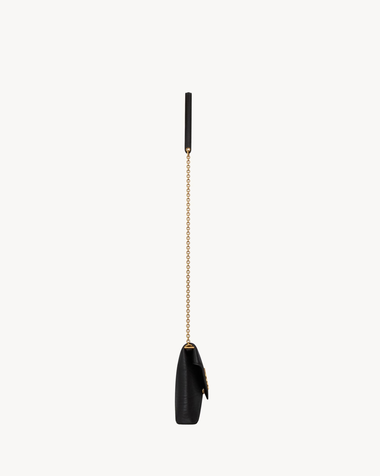 SAINT LAURENTLE CASSANDRE Leather Chain Clutch Bag