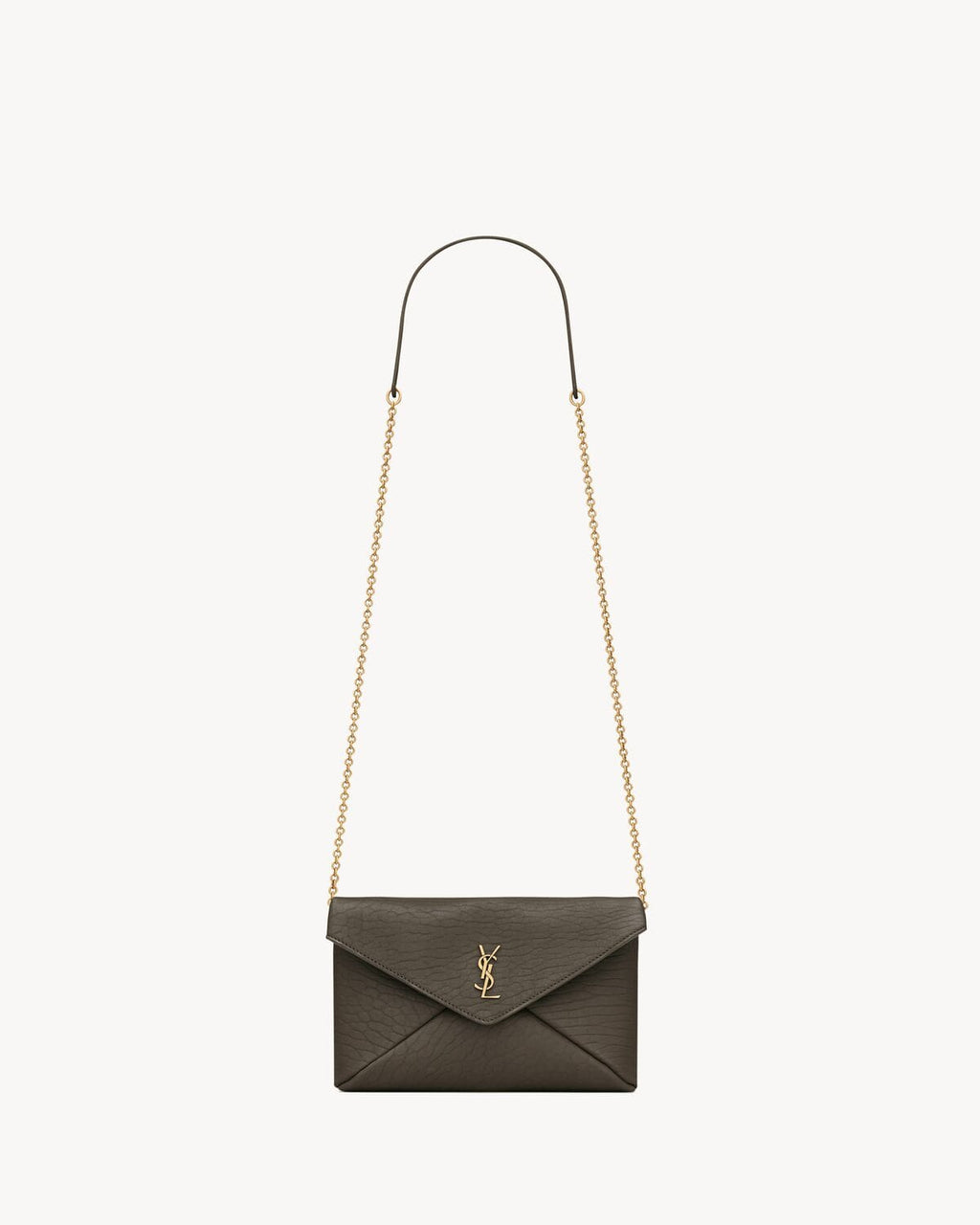 SAINT LAURENT CASSANDRE chain pouch in lambskin