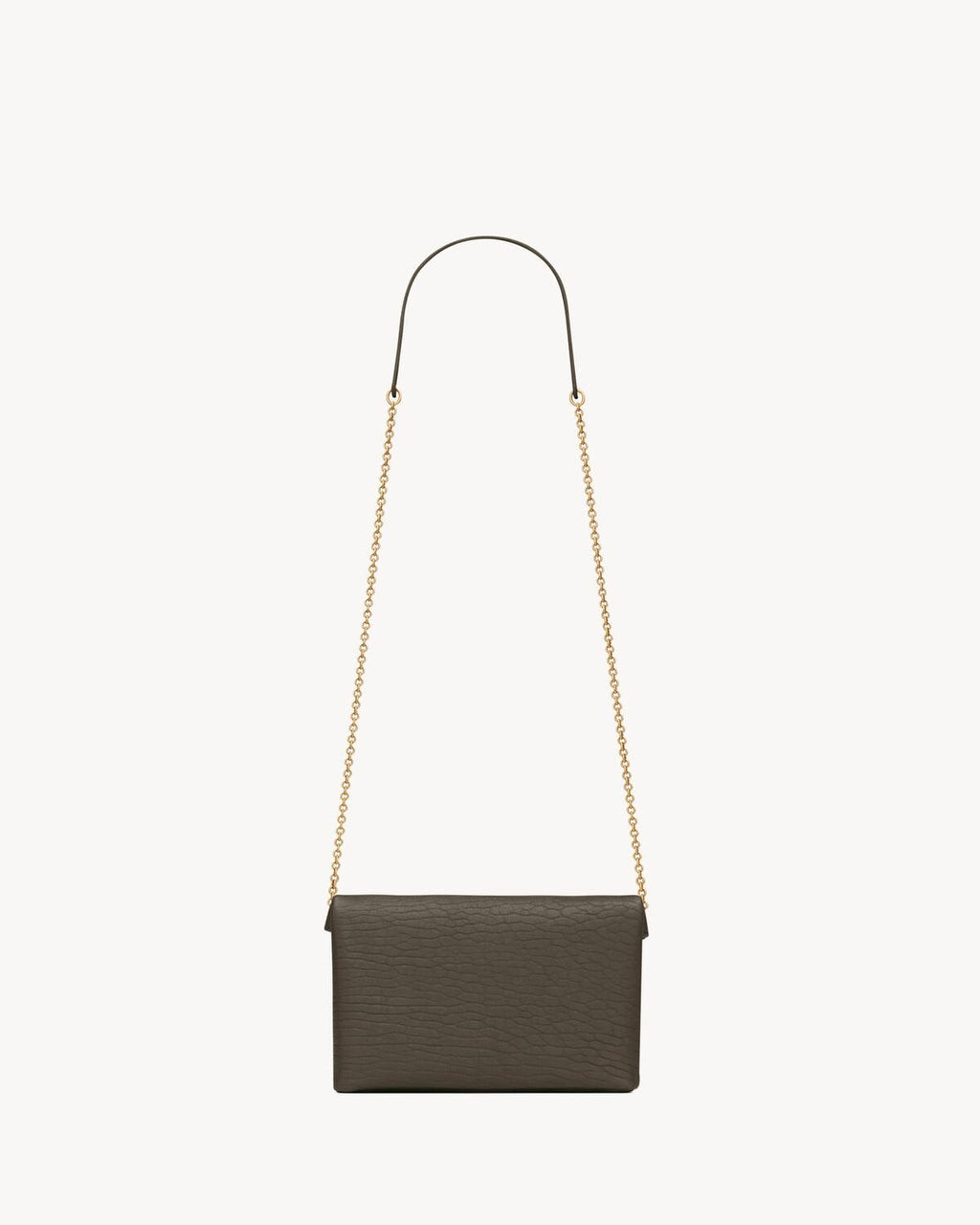 SAINT LAURENT CASSANDRE chain pouch in lambskin