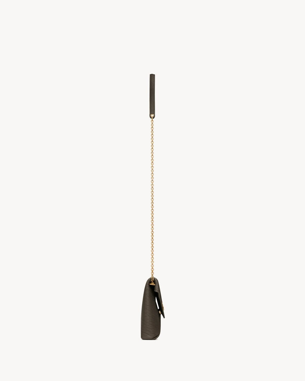 SAINT LAURENT CASSANDRE chain pouch in lambskin