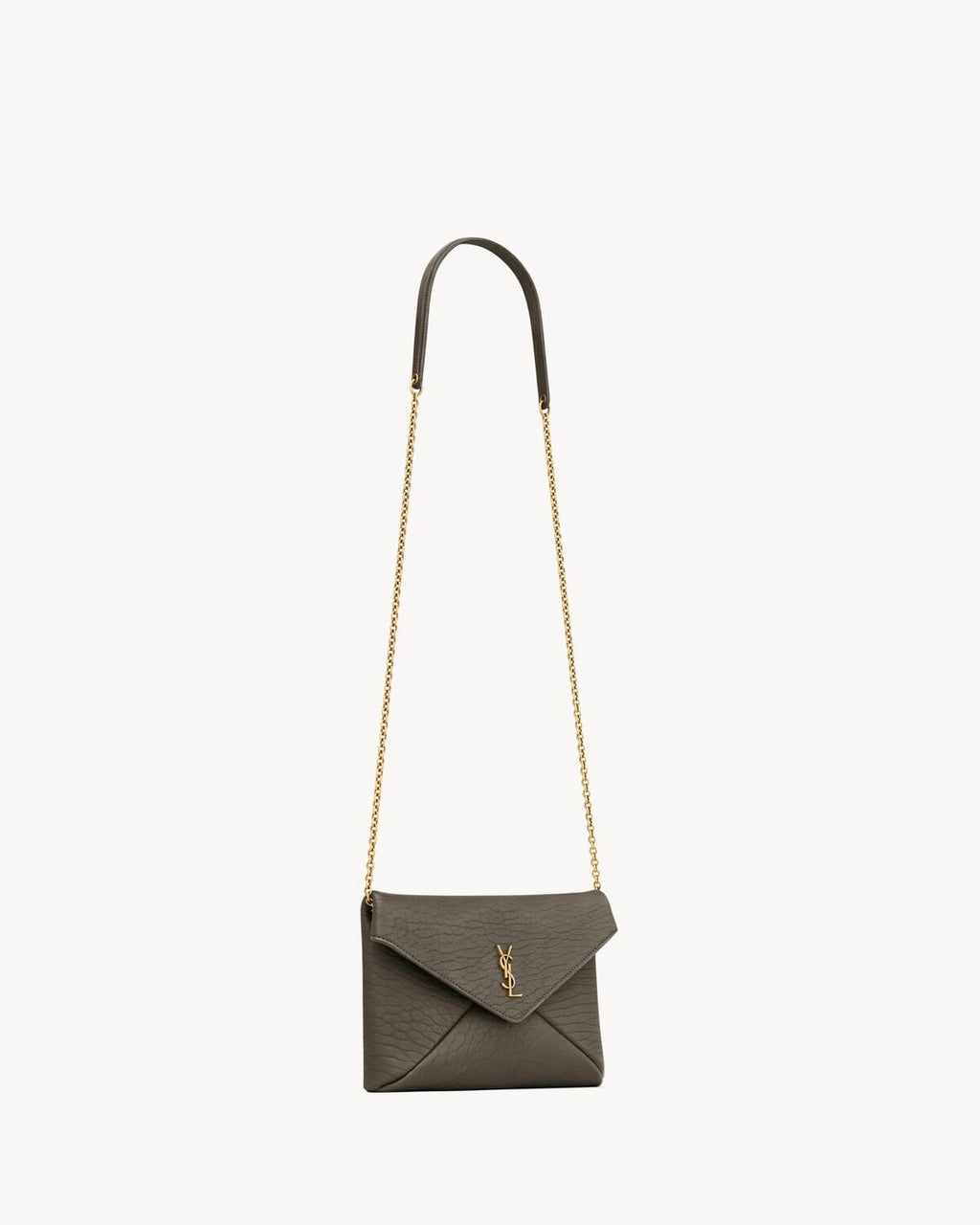 SAINT LAURENT CASSANDRE chain pouch in lambskin