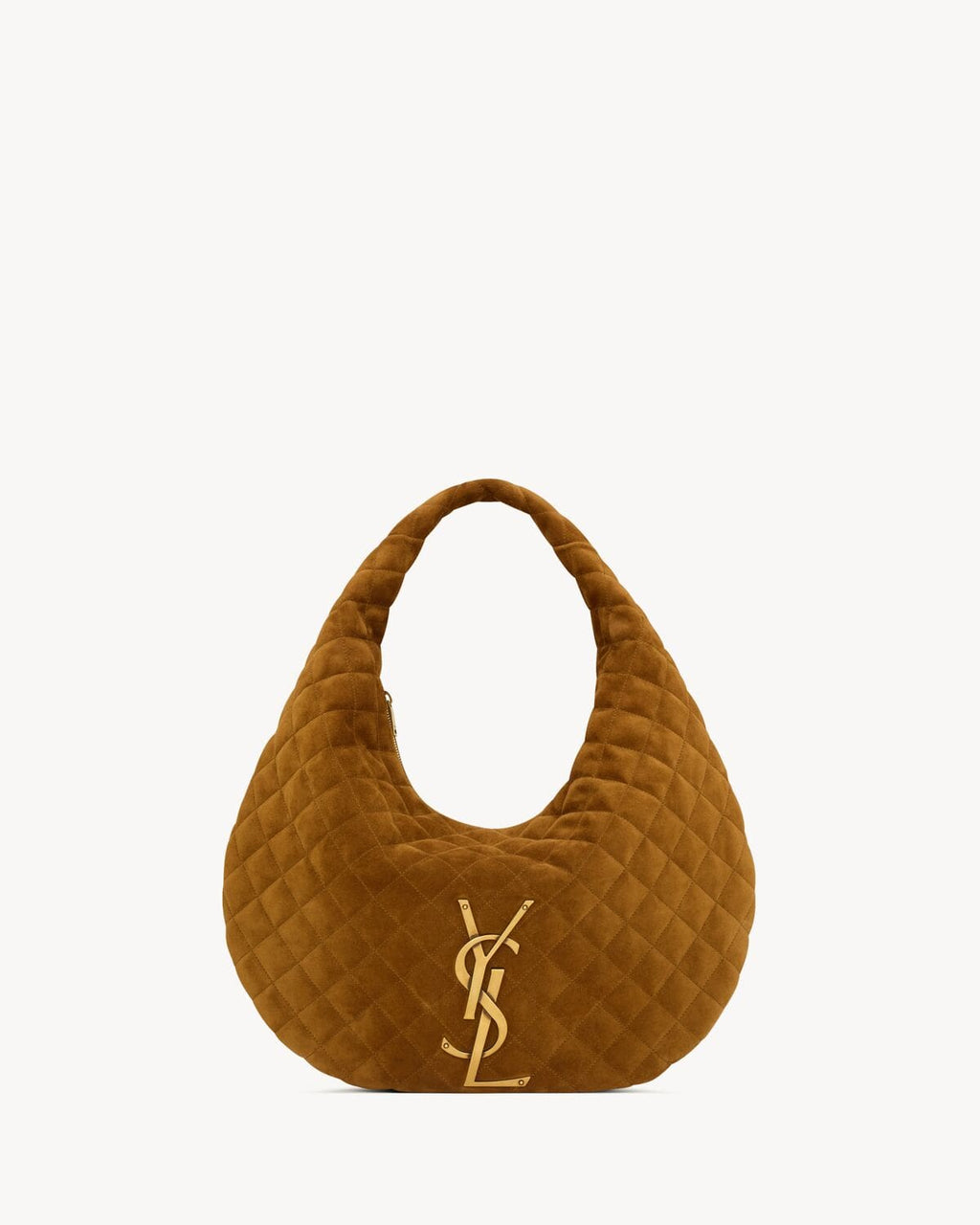 SAINT LAURENT ICARE hobo in quilted suede